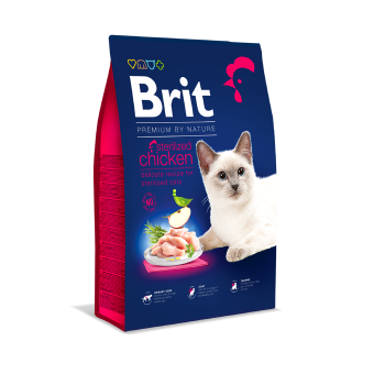 BRIT PREMIUM by nature ΓΑΤΑΣ STERILISED ΚΟΤΟΠΟΥΛΟ 300gr